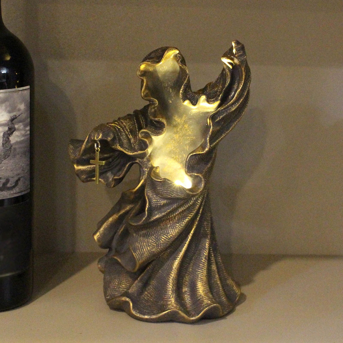 Witchwood™ Fridja Hell Messenger With Lantern Witch Decoration Lantern The Ghost Looking For Light Halloween Decorations