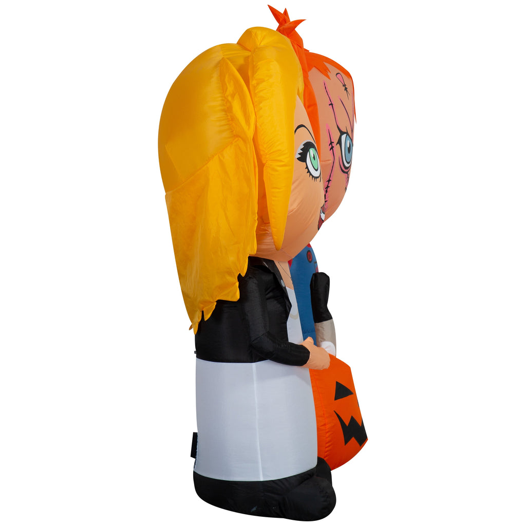 Witchwood™ Halloween Airblown Yard Inflatables Chucky and Bride & Pumkin 66.14 in x 19.29 in x 57.48 in 5.09 lb