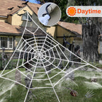 Witchwood™ HKKDKTA Halloween Spider Web Lights Decoration, 250 LED Giant Spider Web 16.4ft Light Up Halloween Web Lights for Yard, Porch Decor (Purple)