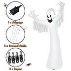 Witchwood™ Gymax 12ft Inflatable Halloween Blow Up Ghost Decoration w/ Built-in LED Light