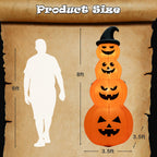 Witchwood™ Gymax 8 ft Inflatable Halloween Pumpkins Stack Holiday Decor w/ Built-in LED Lights