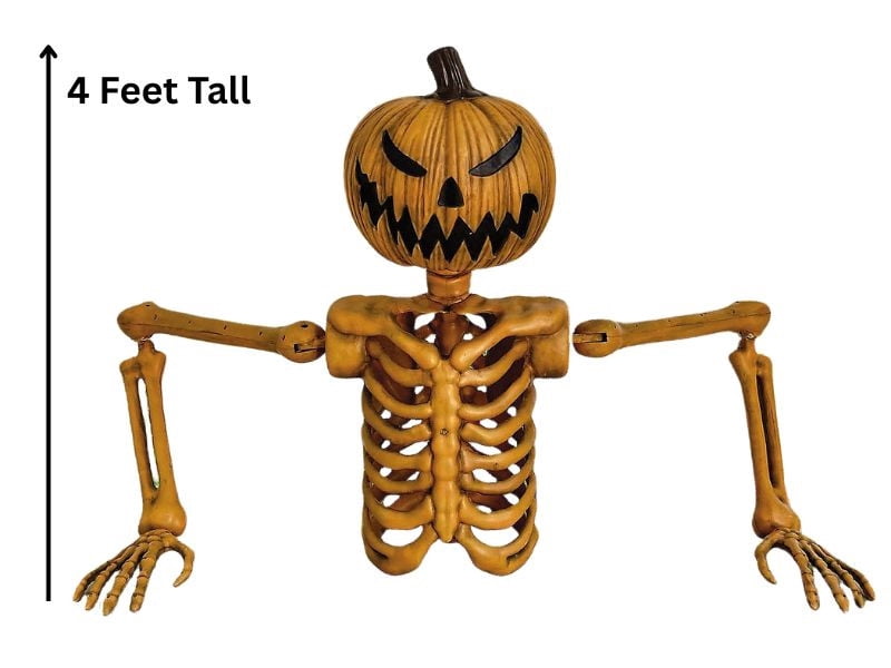 Witchwood™ FW96020 4 ft. Jack-O-Lantern Groundbreaker Halloween Outdoor Decoration