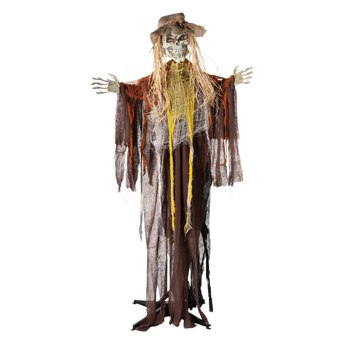 Witchwood™ 6 Ft. Standing Animated Skeletal Reaper Halloween Decoration