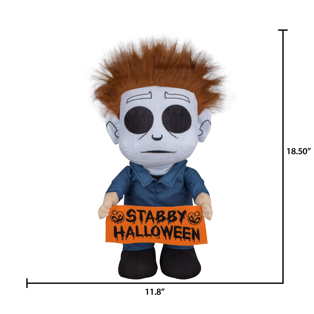 Witchwood™ Universal Michael Myers in Blue Halloween Door Greeter Decoration, 18.5 in