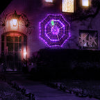 Witchwood™ 4 ft. Outdoor Animated Spider Web - Purple Web