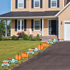 Witchwood™ Big Dot of Happiness Happy Fall Truck - Lawn Decorations - Outdoor Harvest Pumpkin Party Yard Decorations - 10 Piece