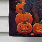 Witchwood™ Halloween Boykin Spaniel Dog House Flag 28x40IN Double-Sided Polyester Decorative Sleeve Pole Flag for Outdoor Home Garden