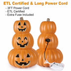 Witchwood™ 14 Inch Light Up Large Jack O Lantern - Halloween Pumpkin Decoration For Indoor/Outdoor