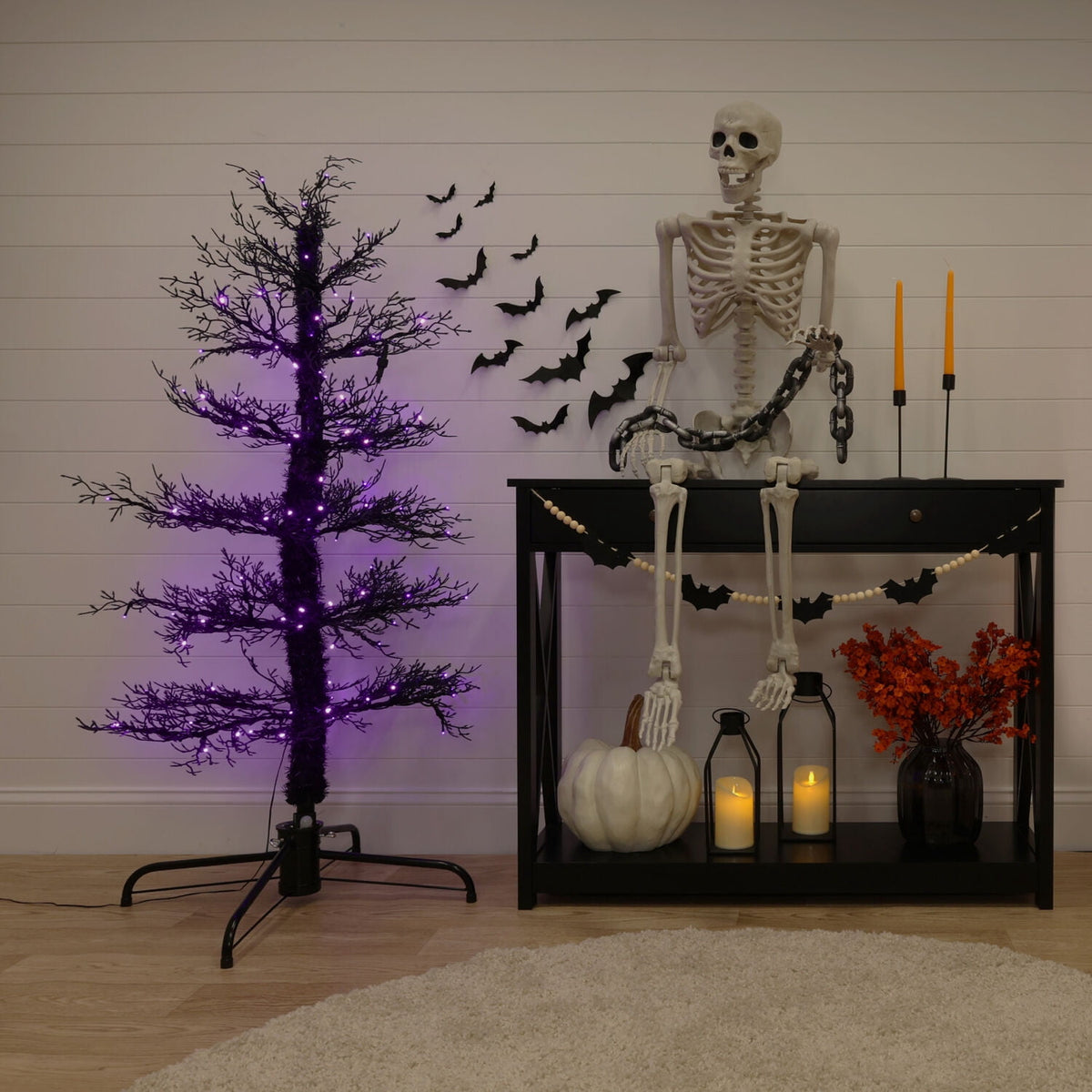 Witchwood™ 5 ft Dancing Halloween Tree Animatronic, Halloween Decor, HH050DANCETR-PUR