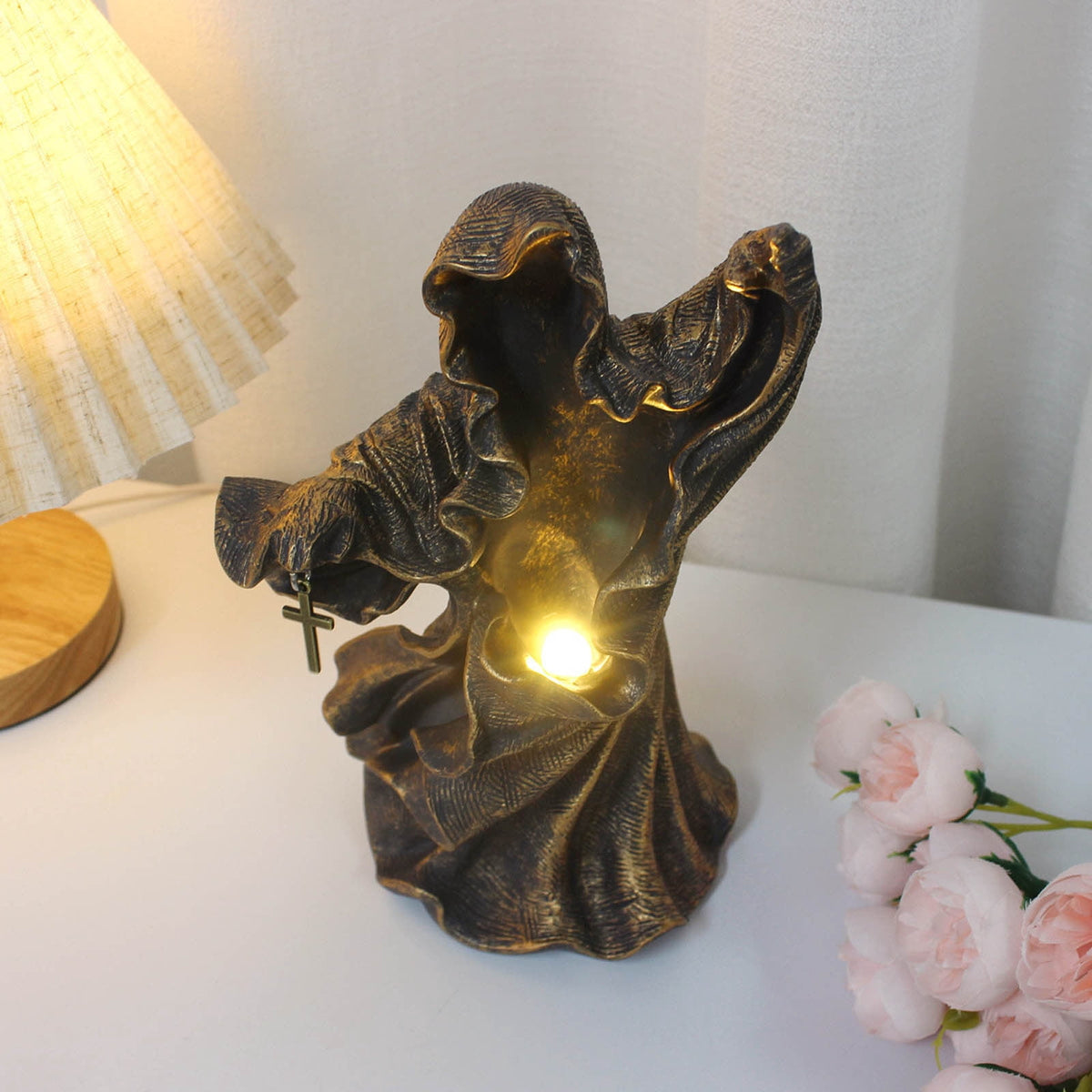 Witchwood™ Fridja Hell Messenger With Lantern Witch Decoration Lantern The Ghost Looking For Light Halloween Decorations