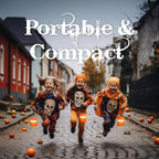 Witchwood™ EverBrite 3-Pack Halloween Pumpkin Lantern, Collapsible Jack O Lantern Pumpkins with Lanyard, Halloween Party Favors, Light up Pumpkin Outdoor for Halloween Party Decoration, Battery Included