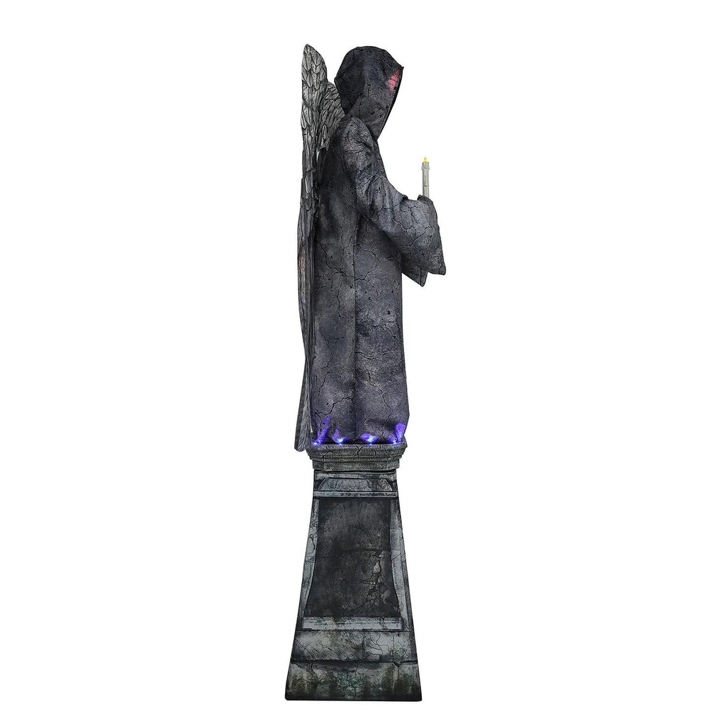 Witchwood™ 96" Cemetery Angel Animated Prop ? Creepy Halloween Yard Decoration