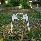 Witchwood™ Halloween Skeleton Stakes Decorations, Love Pose 2 Piece Hands Arms with Lawn Stakes for Outdoor Yard Garden Decor