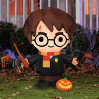 Witchwood™ Harry Potter Halloween Inflatable with Pumpkin - Orange Small