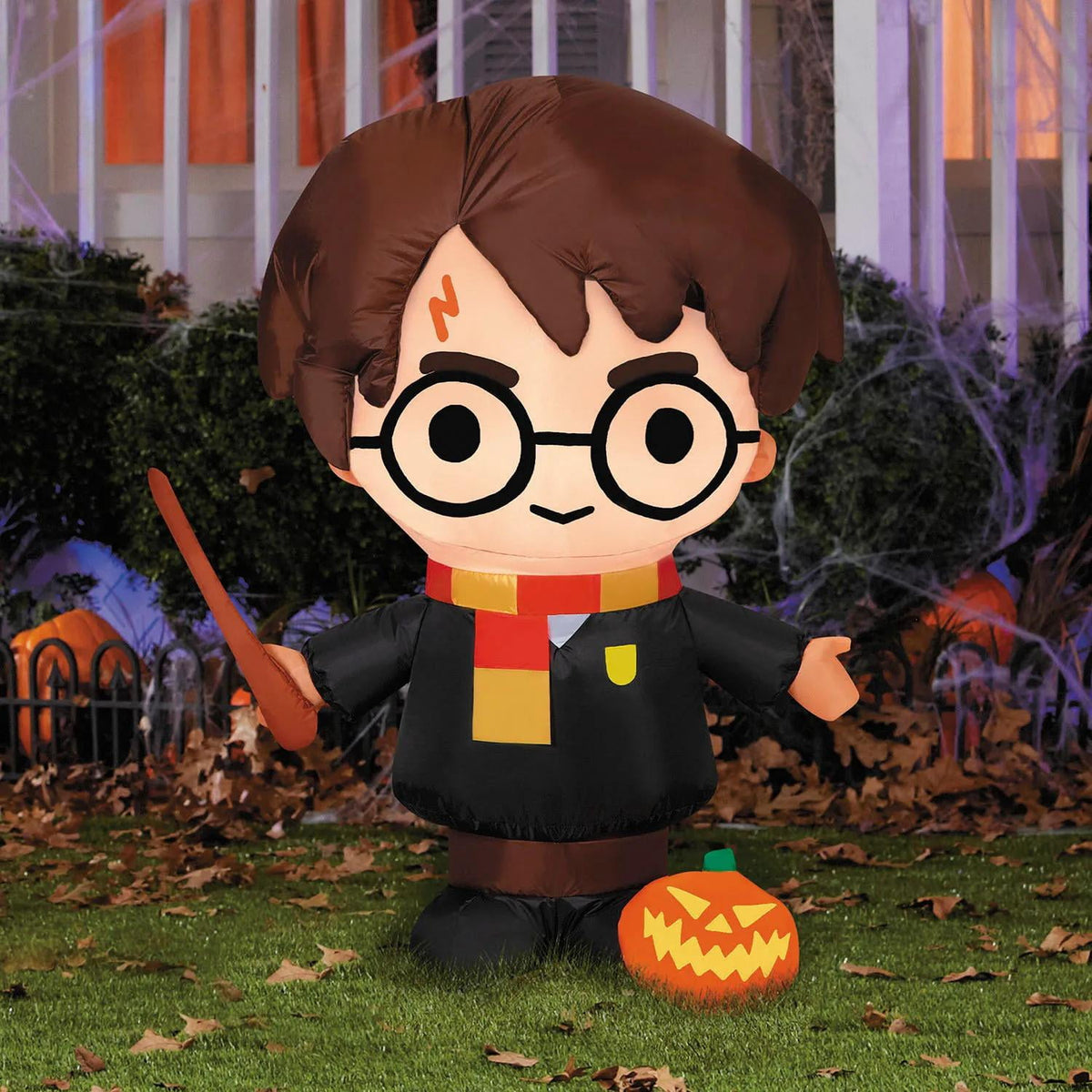 Witchwood™ Harry Potter Halloween Inflatable with Pumpkin - Orange Small