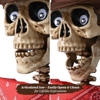 Witchwood™ Yescom Halloween 5.6Ft Life Size Skeleton Cowboy Detailed Costume Outdoor Indoor Haunted House Props Decor 2026