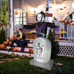 Witchwood™ Inflatable Halloween Decoration 6 FT Reaper for Halloween Party Outdoor, Yard, Garden, Lawn Decorations
