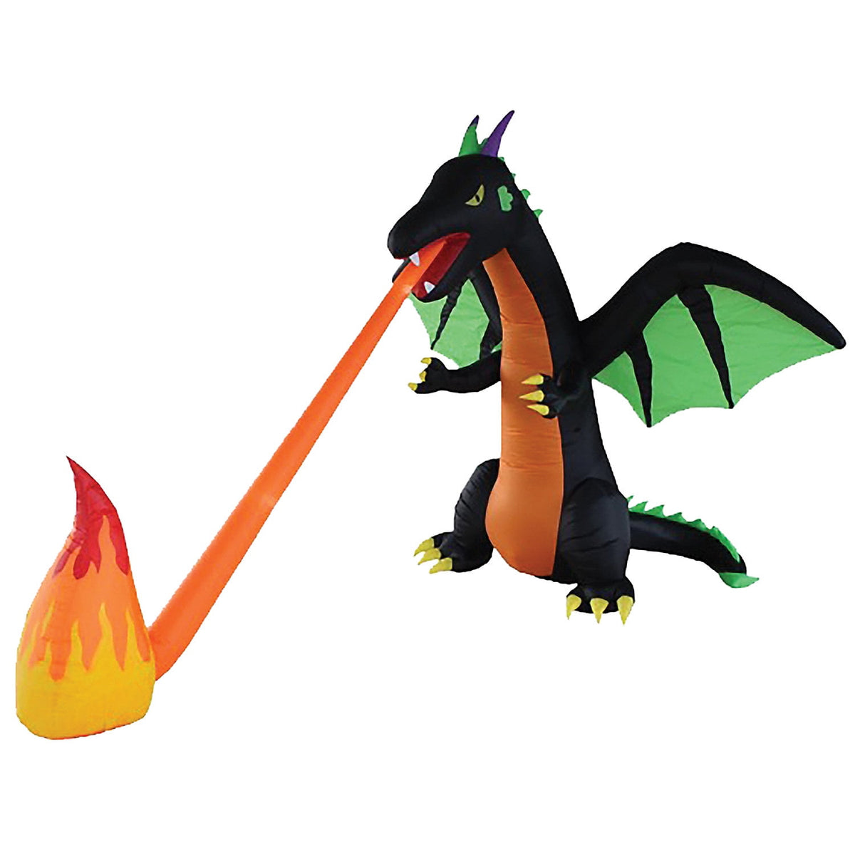 Witchwood™ 13 ft Inflatable Fire-Breathing Dragon Decoration