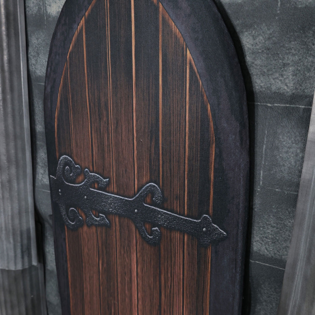 Witchwood™ 6.7 ft. Motion-Triggered Mausoleum Halloween Animatronic by Tekky, HHMAUSOLEUM-1FLSA