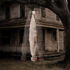 Witchwood™ 3ft Hanging Zombie Animated Halloween Decoration Creepy Mummy Halloween w/ Pre-Recorded Screaming, LED Eyes