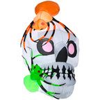 Witchwood™ 5 1/2' Airblown Inflatable Skull With Spiders Scene Halloween Yard Decoration
