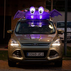 Witchwood™ Zone Tech 6 FT Inflatable Bat Car Trunk Decor with Built-in LEDs, Blow Up Decoration for Halloween (1-Pack)