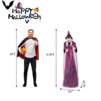 Witchwood™ Halloween Witch Hanging Animated Screaming Witch w/ Pre-Recorded Sound, LED Eyes for Yard Outdoor Home Garden