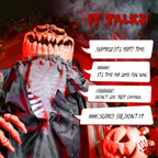 Witchwood™ 7FT Halloween Animatronic Standing Pumpkin Man The Sound Activated Halloween Prop