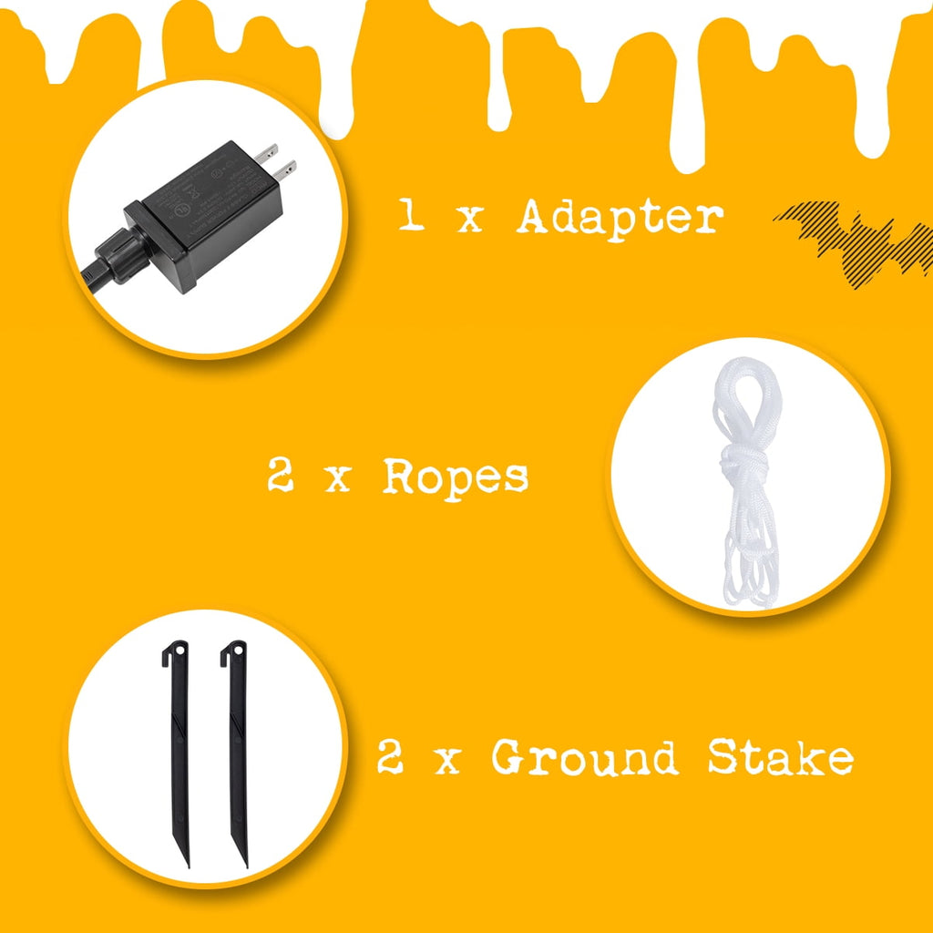 Witchwood™ Patiojoy Halloween Decoration 4 Ft Blow-up Inflatable Pumpkin With Witch Hat LED Bulbs Yard