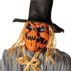 Witchwood™ 5 Ft. 8" Animated Head Turning Pumpkin Scarecrow Halloween Decoration