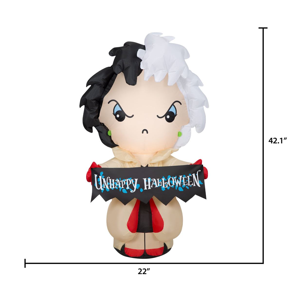 Witchwood™ Disney Cruella with "Unhappy Halloween" Banner