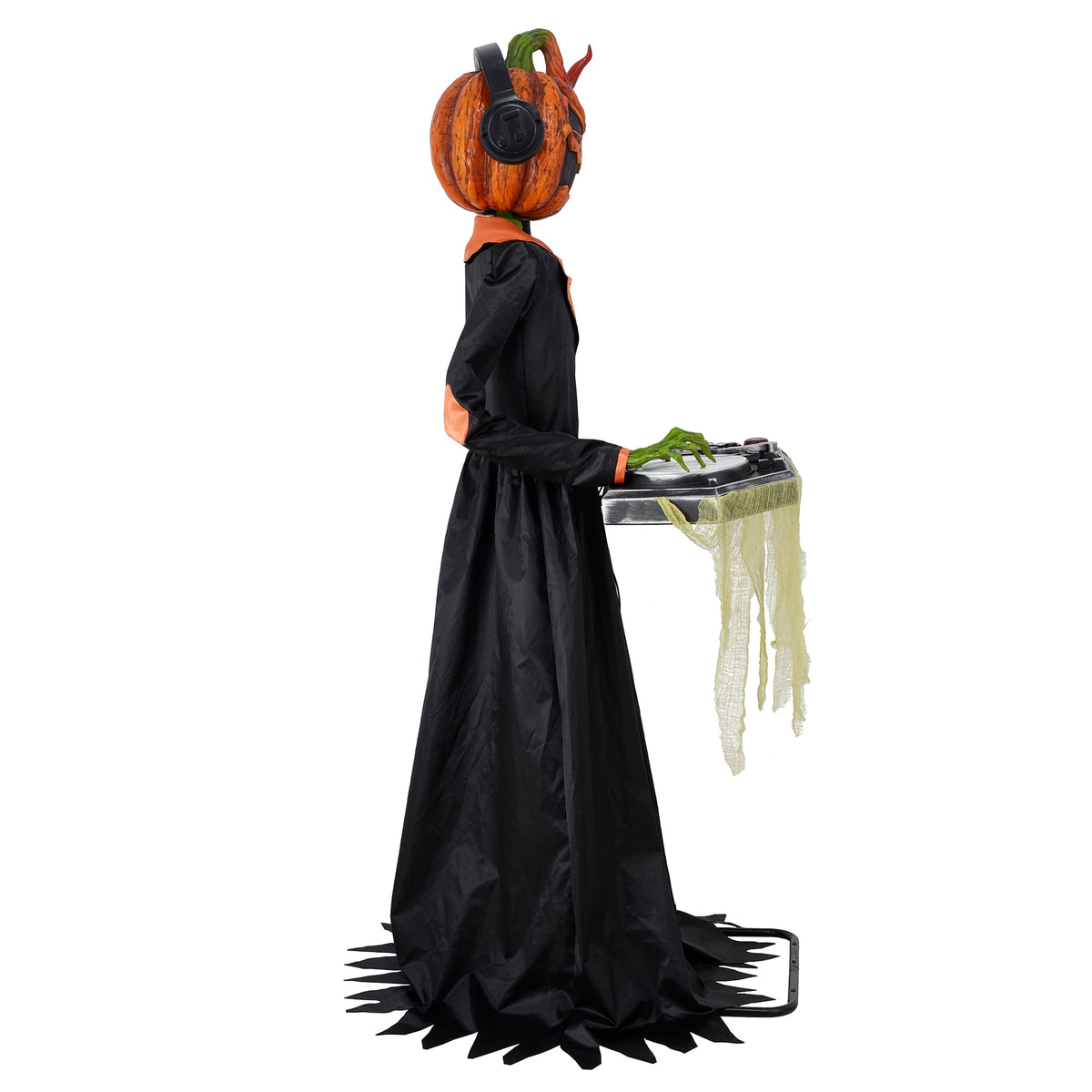 Witchwood™ Animated DJ Jack with Turntable, 72-inch, Halloween Decor