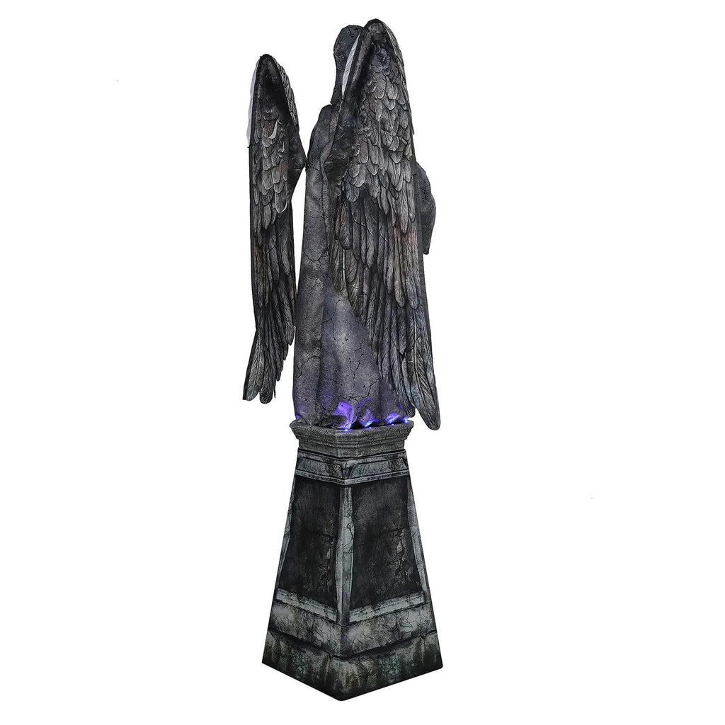 Witchwood™ 96" Cemetery Angel Animated Prop ? Creepy Halloween Yard Decoration