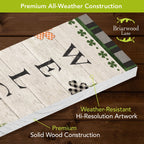 Witchwood™ Briarwood Lane Valentine's Double Sided Reversible Pine Porch Leaner 47x9.5 Holiday Pickup Trucks For Valentine's Porch Leaner