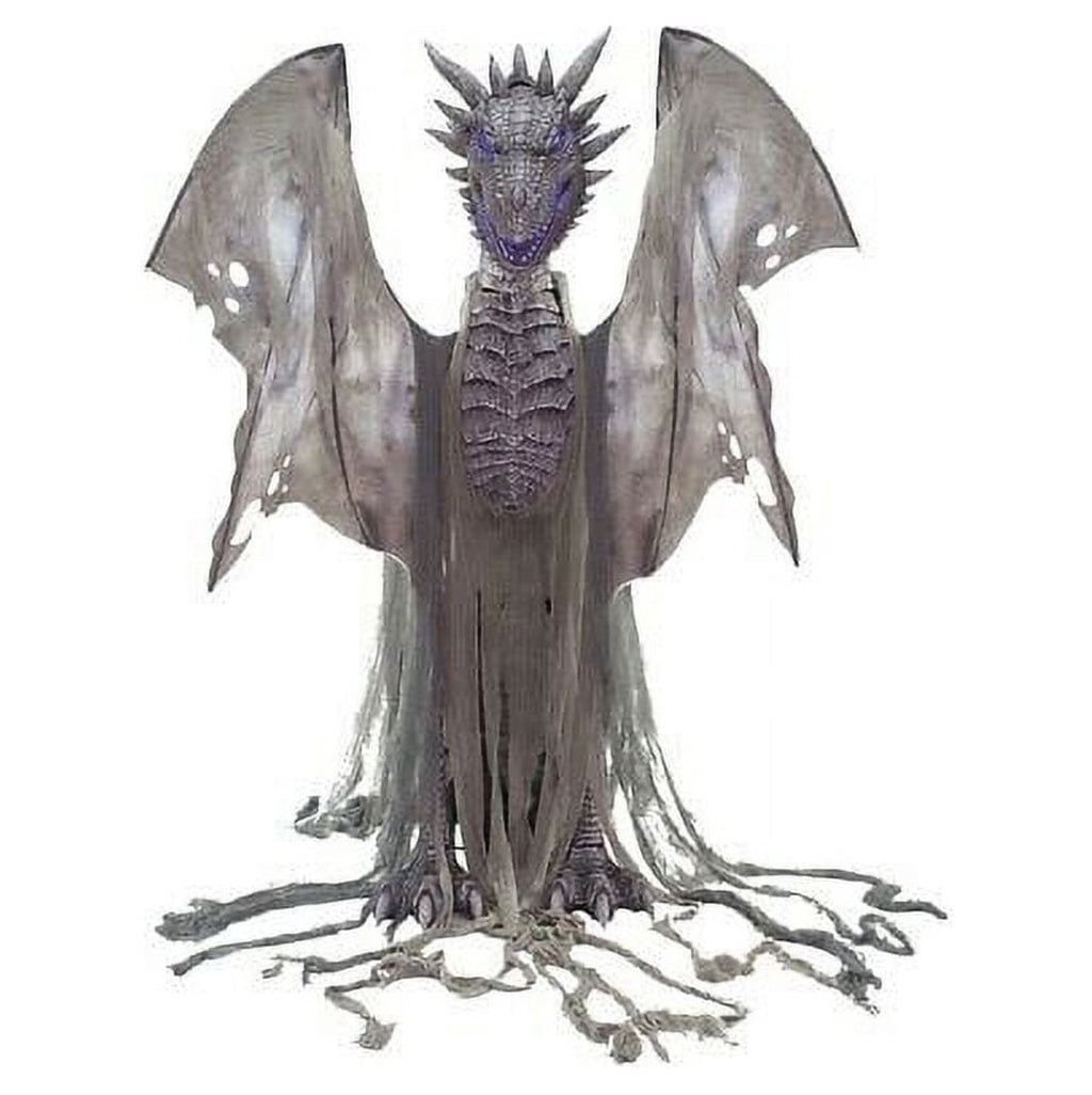 Witchwood™ 7 ft. Animated Winter Dragon Halloween Decoration