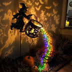 Witchwood™ Halloween Witch Cauldron Garden Light, Waterfall-Style Enchanted Witch Cauldron Garden Decoration, Halloween LED Projector Lights Decorations Outdoor with Stake for Yard Lawn Porch Party