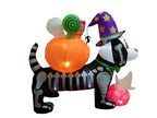 Witchwood™ 5FT Halloween LED Inflatable Skeleton Dog with Treats Halloween Yard Decorations