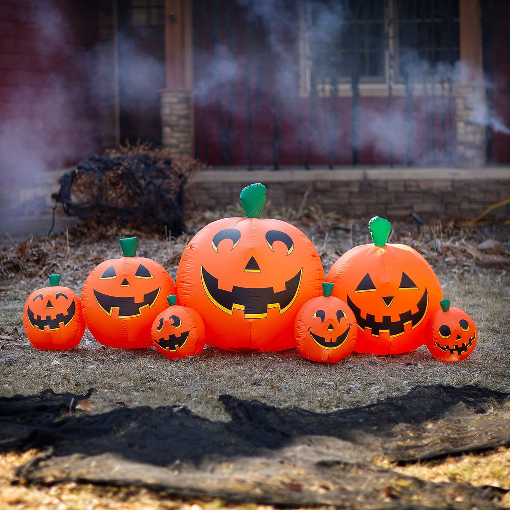 Witchwood™ 8 ft Inflatable Pumpkin Patch Decoration
