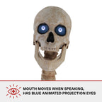 Witchwood™ 8 ft Tall Motion-Activated Towering Skeleton, Premium Talking Halloween Animatronic Decoration, Plug-In, HHTWRSKEL-2FLSA