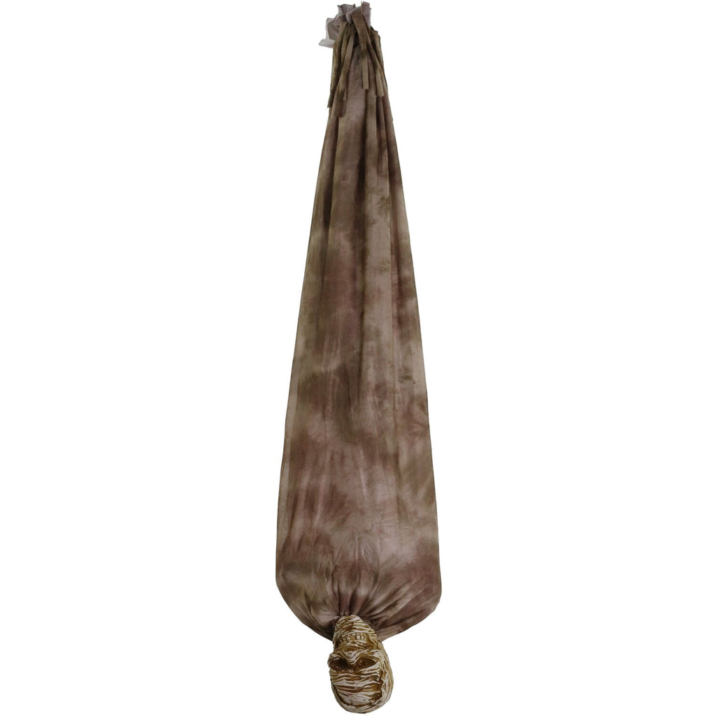 Witchwood™ 5 ft Animatronic Upside-Down Shaking Mummy with Sounds and Light-Up Eyes for Scary Halloween Decoration, HHSKEL-8HLSA