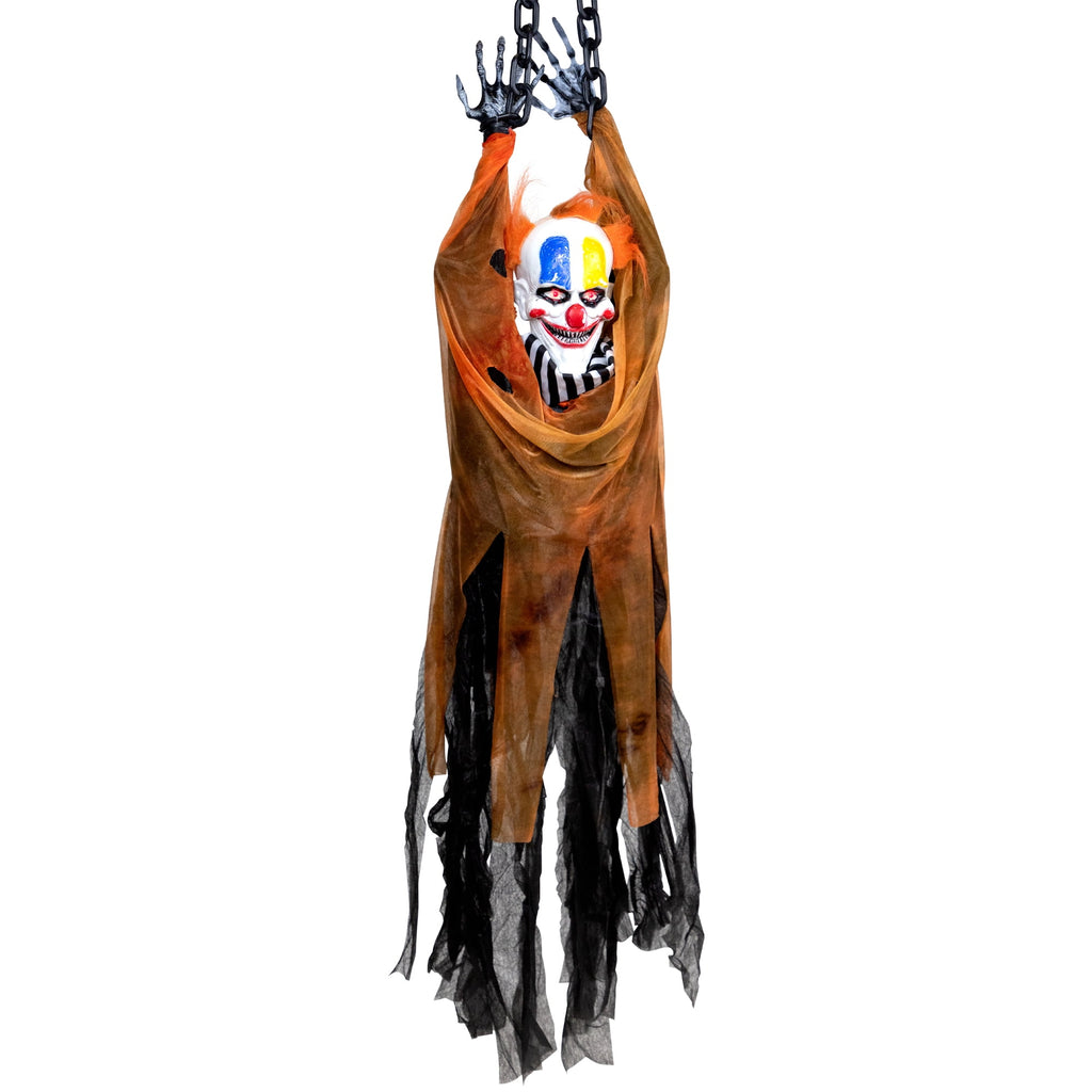 Witchwood™ 42" Animated Halloween Clown with LED Eyes Decoration