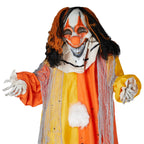 Witchwood™ 8 ft Clown Animated Halloween Decoration Clown w/ Pre-Recorded Screaming, LED Eyes