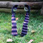 Witchwood™ Witch Legs Yard Stakes Purple/Black Halloween Décor