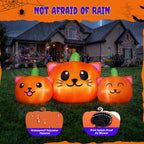 Witchwood™ 6.2FT Halloween Inflatable Pumpkin Cat Outdoor Decorations, Halloween Blow Ups with Lights for Party, Yard