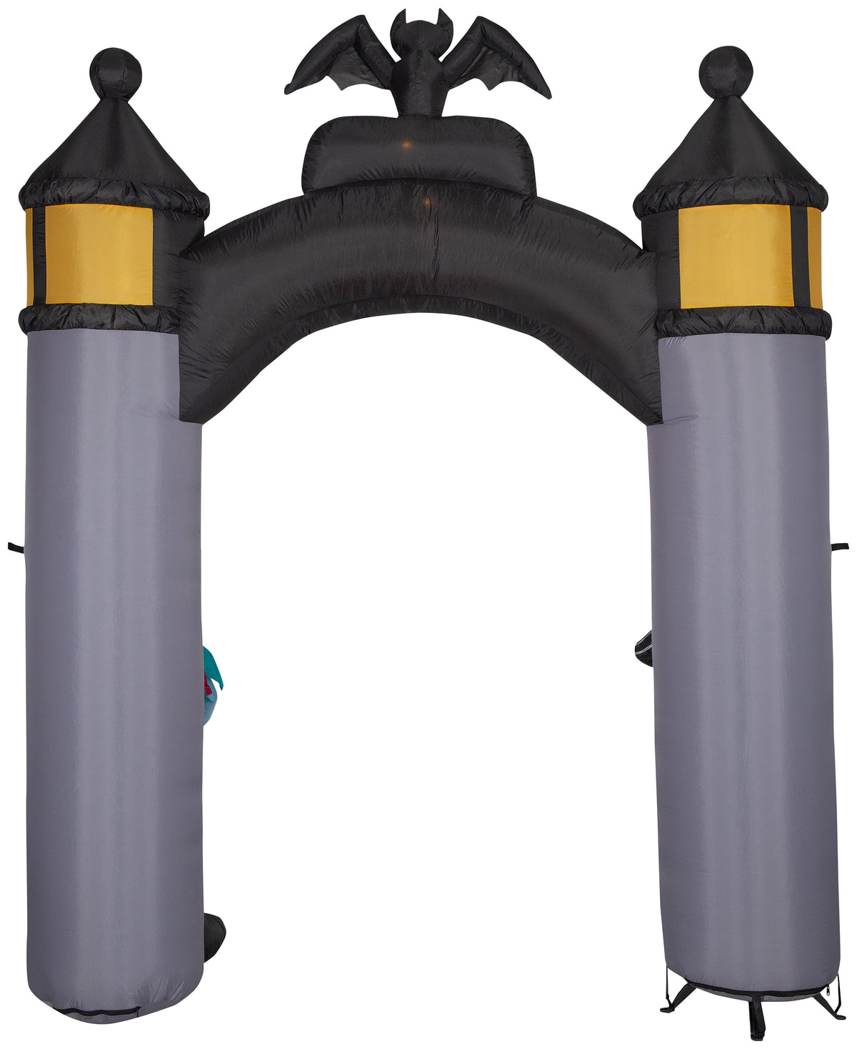 Witchwood™ Airblown Inflatable NBC Welcome to Halloween Town Archway Disney, 8.5 ft Tall, Grey