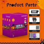 Witchwood™ Halloween Inflatables 11.5 FT Long Vampire With Pumpkin, Outdoor Halloween Inflatables Halloween Blow Ups with LED Lights, Funny Halloween Decorations Inflatables for Halloween Holiday Party