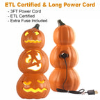 Witchwood™ 15 Inch Large LED Jack O Lantern - Perfect For Garden, Patio & Front Door Halloween Decor