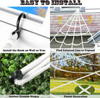 Witchwood™ Vafful Halloween Decoration Outdoor Yrad Spider Web 275'' and 59'' Giant Spider with 20 pcs Small Spider and 40g Stretch Cobwebs for Indoor Outdoor Yard Haunted House Party Halloween Decor