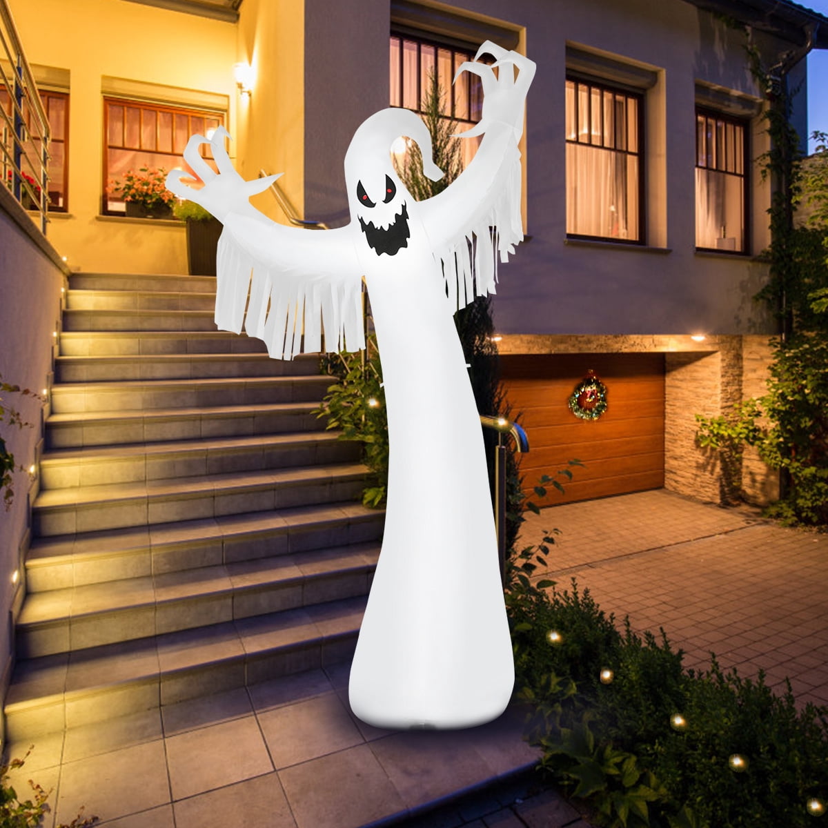 Witchwood™ Topbuy Ghost Blow Up Halloween Outdoor Yard Inflatable, with LED Lights 12'