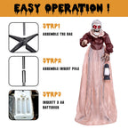 Witchwood™ 5FT Halloween Animatronics Life Size Witch Scary Prop, Motion Activated Outdoor Decoration for Haunted House Party Lawn Patio Yard Decor